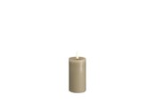 Sisustus - Moods & More LED pillar candle - Melted Kit grey - 49x100 m - M31-KG049100