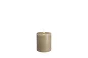 Sisustus - Moods & More LED pillar candle - Melted Kit grey - 74x100 mm - M31-KG074100