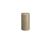 Sisustus - Moods & More LED pillar candle - Melted Kit grey - 74x150 mm - M31-KG074150