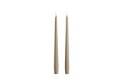 Sisustus - Moods & More LED taper candle - Slim - Kit grey - 23x300 mm - 2 pcs - M50-KG023300