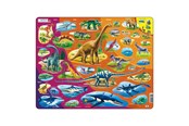 Palapelit - Selecta Play Larsen Jigsaw Puzzle Animals Nature Historical 85 pcs. Lattia - LA-HL1-NL