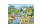 Palapelit - Selecta Play Larsen Jigsaw Puzzle Animals - African Savannah 65 pcs. Lattia - LA-FH9