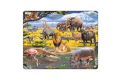Palapelit - Selecta Play Larsen Jigsaw Puzzle Animals - African Savannah 43 pcs. Lattia - LA-FH30