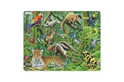 Palapelit - Selecta Play Larsen Jigsaw Puzzle Animals - South American Rainforest 70 pcs. Lattia - LA-FH10