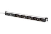 Virtakaapelit (ulkoinen) - DIGITUS 9-Port - 1U - Aluminium PDU - DN-95438