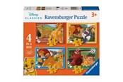 Palapelit - Ravensburger Disney Lion King Puzzle - 4 Puzzles Lattia - 120040255