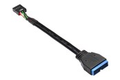 USB kaapelit - Alcasa electronik Good Connections - USB internal adapter - 9 pin USB header to 19 pin USB 3.0 header - 15 cm - 5021-PST1