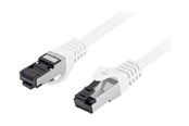 Verkkokaapelit - Lanberg patch cable - 25 cm - white - Valkoinen - 0.25m - PCF8-10CU-0025-W