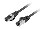 Verkkokaapelit - Lanberg patch cable - 1 m - black - Musta - 1m - PCF8-10CU-0100-BK