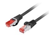 Verkkokaapelit - Lanberg patch cable - 50 cm - black - Musta - 0.5m - PCF6-10CU-0050-BK