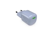 Puhelin - Adapterit & Laturit - Puro MiniPro 20W USB-C Wall Charger – GAN Technology - Blue - PUFCMTCUSBC20WGLBLUE