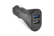 Puhelin - Adapterit & Laturit - SBS Car Charger 12W - Black - TECR2USB24AFAST