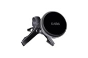 Puhelin - Adapterit & Laturit - SBS MagSafe Charging Compatible Air Vent Magnetic Mount - Black - TESUPMAGWIR15W