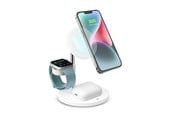 Puhelin - Adapterit & Laturit - SBS 3-in-1 vertical wireless charging station - White - TEWIRMAG3IN1