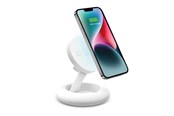 Puhelin - Adapterit & Laturit - SBS Desktop Stand with Wireless Charger - White - TEWIRMAGSTAND10W