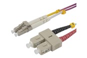 Verkkokaapelit - Deltaco network cable - 1.5 m - pink - Pinkki - 1m - LCSC-15-OM4