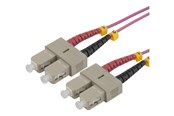 Verkkokaapelit - Deltaco network cable - 5 m - pink - Pinkki - 5m - SCSC-5-OM4
