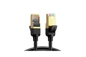 Verkkokaapelit - UGREEN networking cable Black 1 m Cat7 F/FTP (FFTP)v - Musta - 1m - 80421
