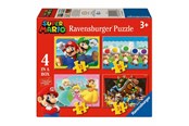 Palapelit - Ravensburger 4-in-1 Super Mario Puzzle Lattia - 120041078