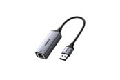 Verkkokortit (verkkosovittimet, tulostuspalvelimet jne.) - UGREEN USB to RJ45 Ethernet Adapter Aluminum Case - 50922