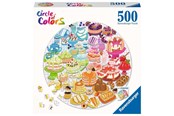 Palapelit - Ravensburger Jigsaw Puzzle Round Circle of Colors Desserts Pastries 500st. Lattia - 171712