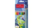 Kirjoitus- ja piirustustarvikkeet - Faber-Castell Col.pencil dino 10+3 cardboard wallet - 111213