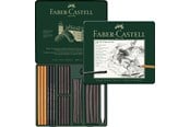 Kirjoitus- ja piirustustarvikkeet - Faber-Castell Set Pitt Charcoal set tin of 24 - 112978
