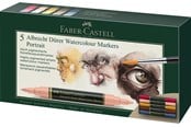 Kirjoitus- ja piirustustarvikkeet - Faber-Castell Watercol. marker A.Dürer 5ct wallet port - 160307