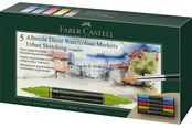 Kirjoitus- ja piirustustarvikkeet - Faber-Castell Watercol. marker A.Dürer 5ct wallet USk - 160308
