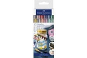 Kirjoitus- ja piirustustarvikkeet - Faber-Castell Metallics marker 12ct cardboard wallet - 160713