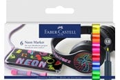 Kirjoitus- ja piirustustarvikkeet - Faber-Castell Neon marker cardboard wallet of 6 - 160806