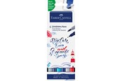 Kirjoitus- ja piirustustarvikkeet - Faber-Castell Gofa Aqua Dual Marker Lettering Set Sea - 164519