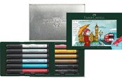 Kirjoitus- ja piirustustarvikkeet - Faber-Castell India ink Pitt Artist Pen set London - 267137