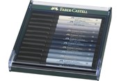 Kirjoitus- ja piirustustarvikkeet - Faber-Castell India ink Pitt Artist Pen B 12x grey - 267423