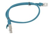 Verkkokaapelit - Lanberg patch cable - 50 cm - blue RAL 5012 - Sininen - 0.5m - PCU5-10CC-0050-B