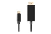 USB kaapelit - Lanberg - video adapter cable - 24 pin USB-C to DisplayPort - 50 cm - CA-CMDP-10CU-0005-BK
