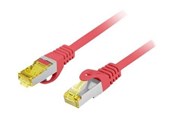 Verkkokaapelit - Lanberg patch cable - 50 cm - red RAL 3017 - Punainen - 0.5m - PCF6A-10CU-0050-R