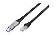 Verkkokaapelit - DIGITUS network cable - black - Musta - 2m - AK-300600-020-S