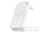Puhelin - Adapterit & Laturit - Belkin UltraCharge wireless charging stand - 3-in-1 magnetic foldable with Qi2 - + AC power adapter - 25 Watt - MFI Certified - WIZ036KQWH