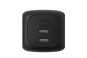 Puhelin - Adapterit & Laturit - Belkin BoostCharge 50W Dual USB-C PD Wall Charger with PPS BLK - WCH019KQBK