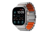Smartwatch - Lisävarusteet - Nomad Stratos Band - 49mm | Natural Titanium | Ultra Orange FKM - NM011123858