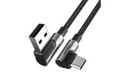 USB kaapelit - UGREEN USB cable USB 2.0 USB A USB C Black Silver - 20856