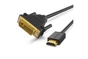 Näyttökaapeli - UGREEN video cable adapter 1 m DVI HDMI Black - 30116