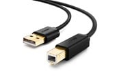 USB kaapelit - UGREEN USB cable USB 2.0 1.5 m USB A USB B Black - 10350