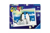 Luovat leikit - Ravensburger CreArt Paint by Numbers - Penguin Family - 12023058 8