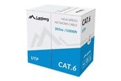 Verkkokaapelit - Lanberg bulk cable - 305 m - grey RAL 7035 - Harmaa - 305m - LCU6-10CC-0305-S