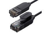Verkkokaapelit - UGREEN cable internet network cable Ethernet patchcord RJ45 Cat 6A UTP 1000Mbps 3m black (70653) - Harmaa - 3m - 70653