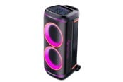 Kannettavat & Bilekaiuttimet - DENVER BPS-470 - Bluetooth Party Speaker with LED light & 2 x 10" woofers -  Black - BPS-470