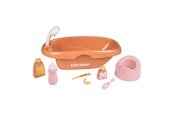Nuket, pehmolelut ja oheistarvikkeet - Smoby Baby Nurse Doll Bath Set - 9pcs. - 7600220383