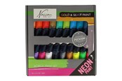Harrastustarvikkeet - Nassau Acrylic Paint Fluorescent and Metallic Colors 18x36 ml - AR0701/22RT